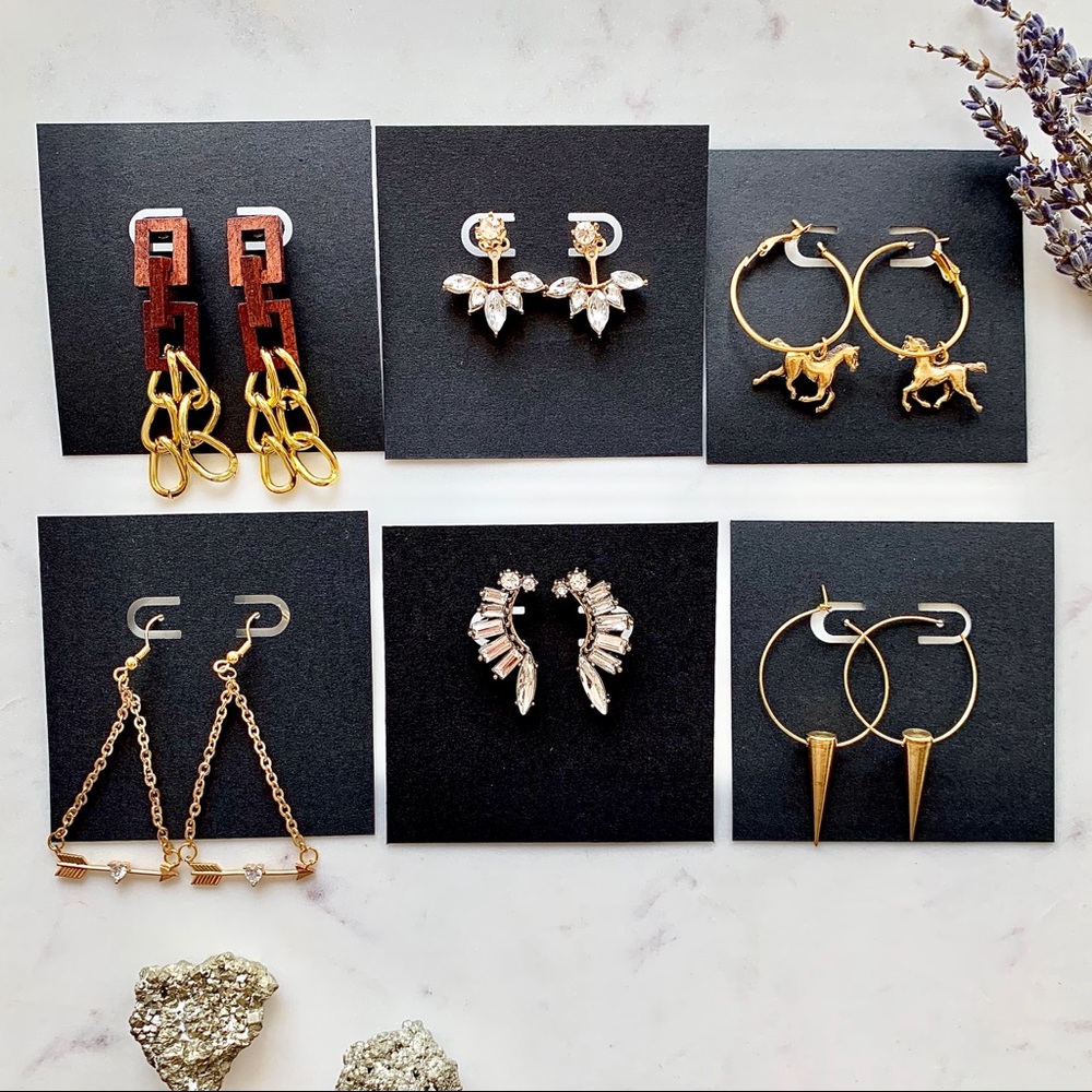 Women’s Set of 6 Pairs of Earrings